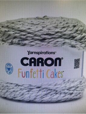 Caron Funfetti Cakes Yarn - Light Gray